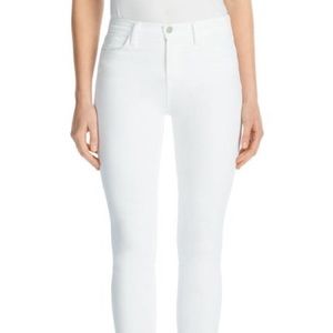 J Brand Alana White Cropped Jeans